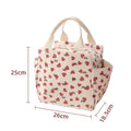 Bolsa de almuerzo de pana con aislamiento térmico, lonchera, bolso de mano, multifuncional, para niños, escuela, enfriador, bolsa de picnic, bolsa de comida