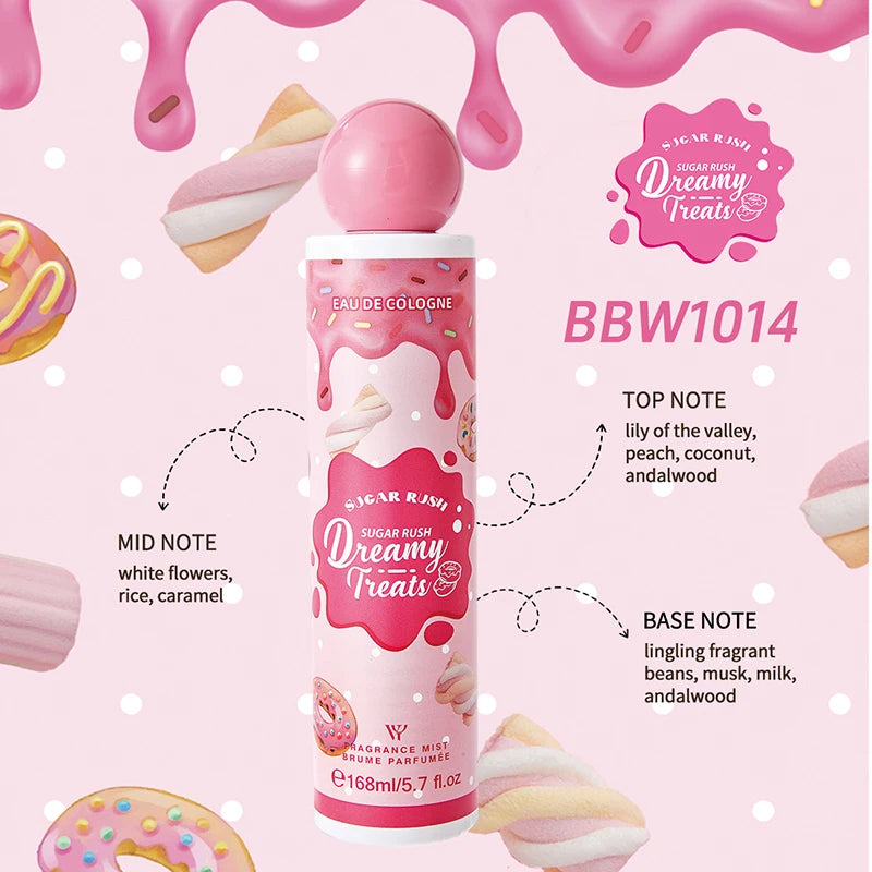 Rich Gourmand Perfume Unisex Fresh Berry Sweet Cookie Chocolate Cream Eau De Toilette Lasting Alluring Scent Body Spray 168Ml