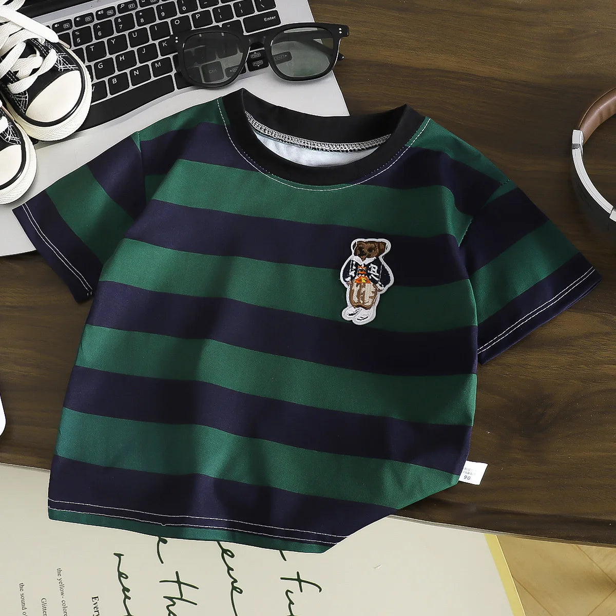 Round Neck Tops Boys And Girls Summer Lovely Clothes Child Short-sleeved Tops New Style T-shirt Casual Wear