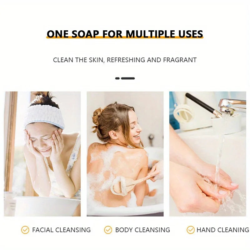 Lemon Handmade Soap - 2PCS Moisturizing Cleansing Bar