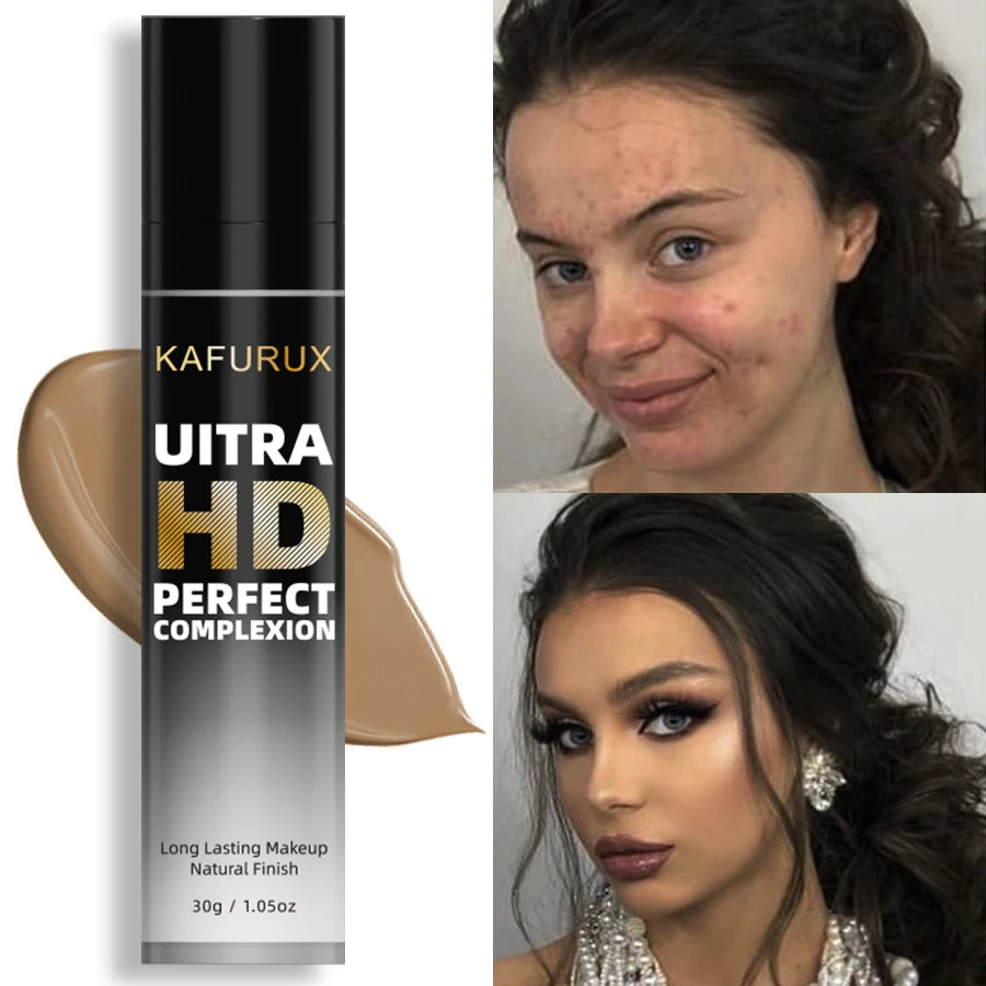 8-Color Face Foundation Cream Oil-Control Matte Concealer Waterproof Liquid Full Coverage Nude Base Professional Makeup Products