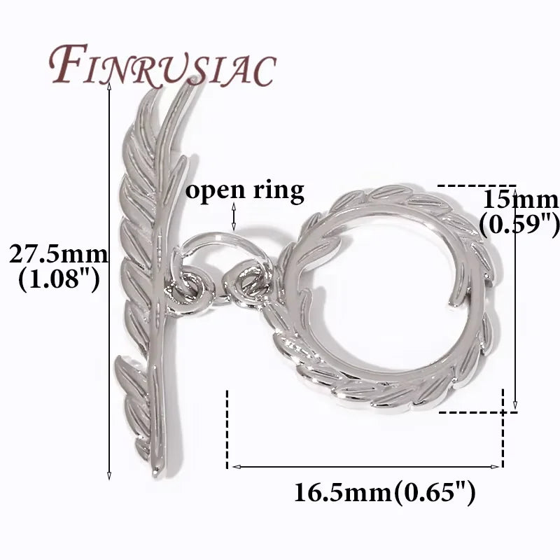 18K Gold Plated Toggle Clasps For Jewelry Making Premium Brass Craft Supplies For DIY Jewelry