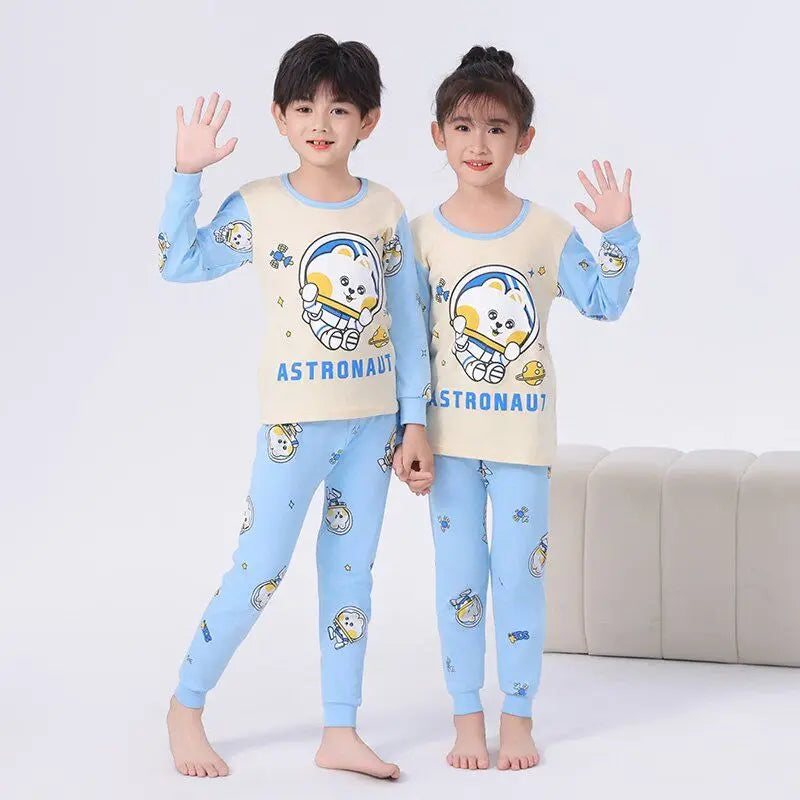 Toddler Boys Pajamas Sets for Teenagers 2 to 3 4 5 6 7 8 9 10 11 12 13 14 Years Autumn Winter Cotton Green Dinosaur Kids Pijamas