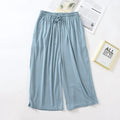 Btsukimi Women's Modal Blend Pajama Pants - Loose Cropped Sleepwear
