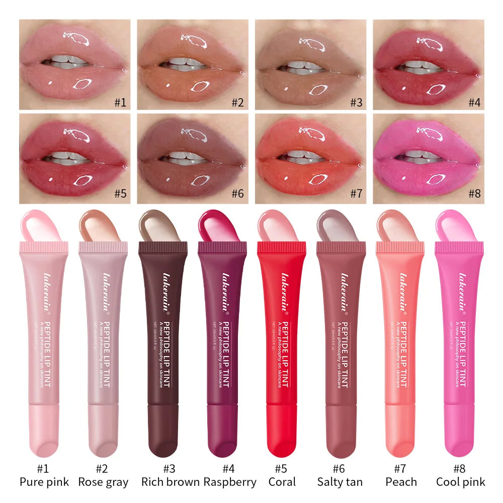 Soft Tube Lip Balm Long-lasting Moisturizing Lipstick Transparent Color Lip Glaze Makeup For Women Cosmetics 4 Colors Lip Care