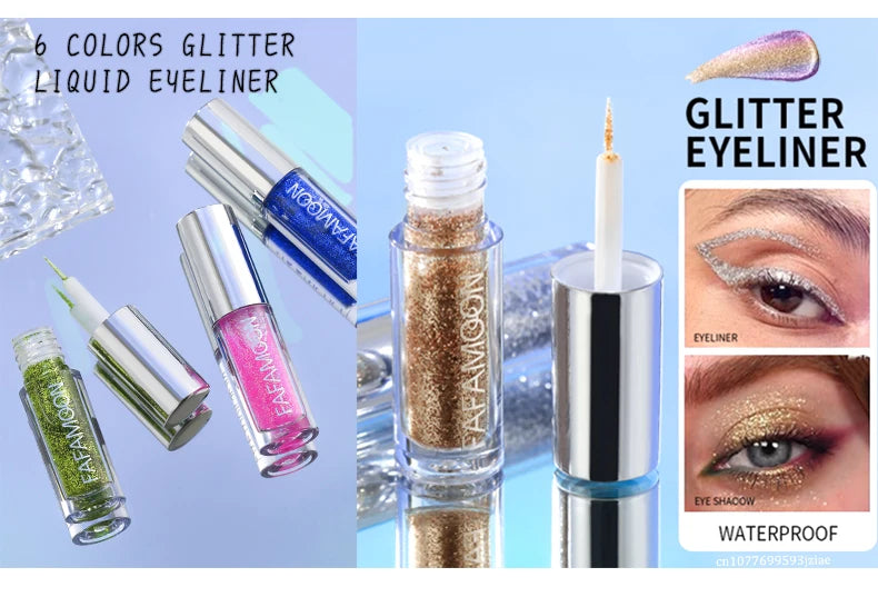 Slim Shiny Eye Liners Eyeshadow Liquid Pencil Pearlescent Silkworm Stick Waterproof Diamond Glitter Sequins Eyeliner Makeup
