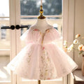 Dreamy Vow J472 Elegant Pink  Baby Girl Dress with Bow for Kids 1st Wedding Birthday Holiday Party Holiday Knee Length Ball Gown