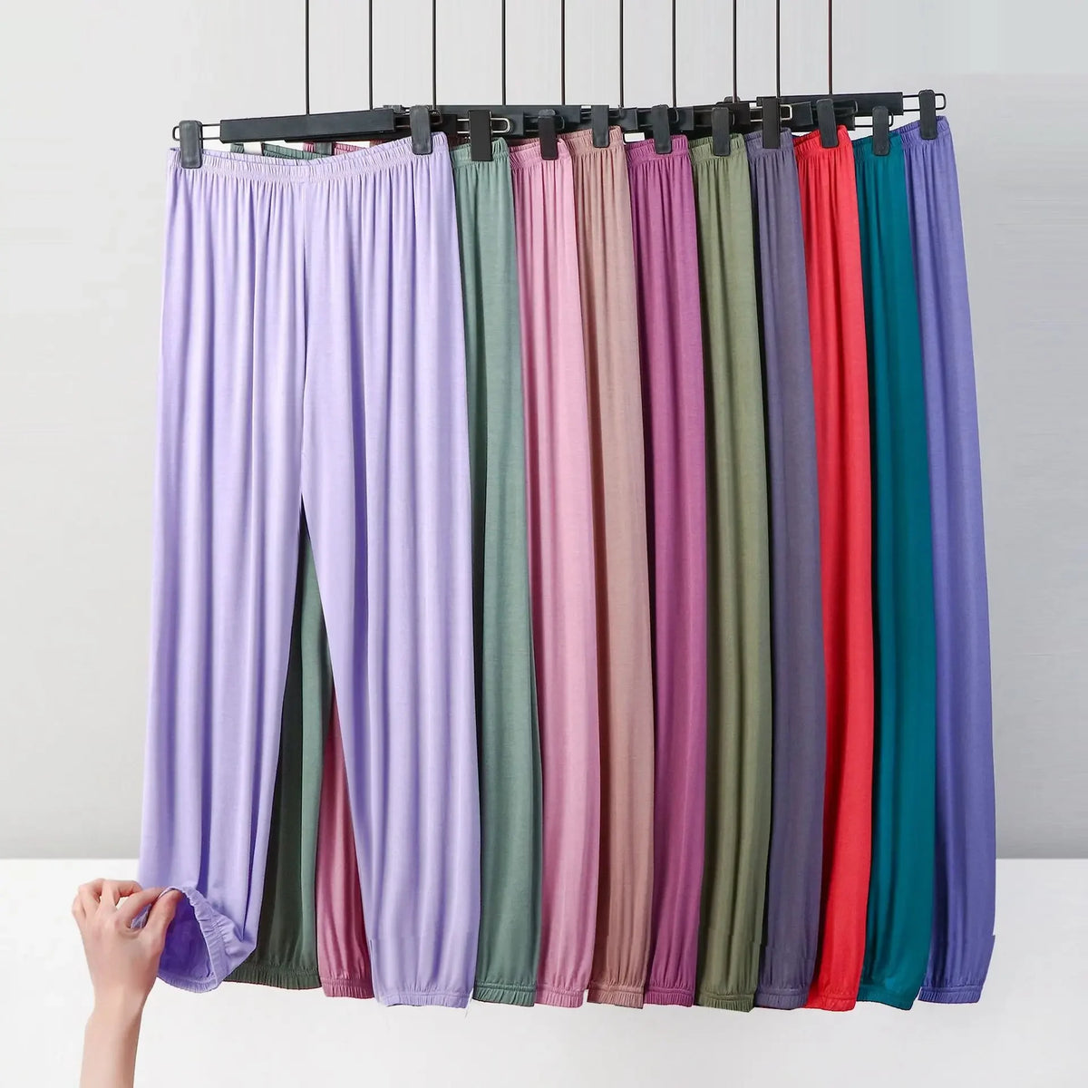 Women's Plus Size Modal Sleepwear Pants - Casual Loose Fit Trousers
