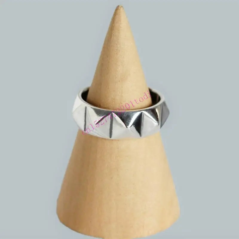 Contemporary Rhombus Zinc Alloy Ring for Women