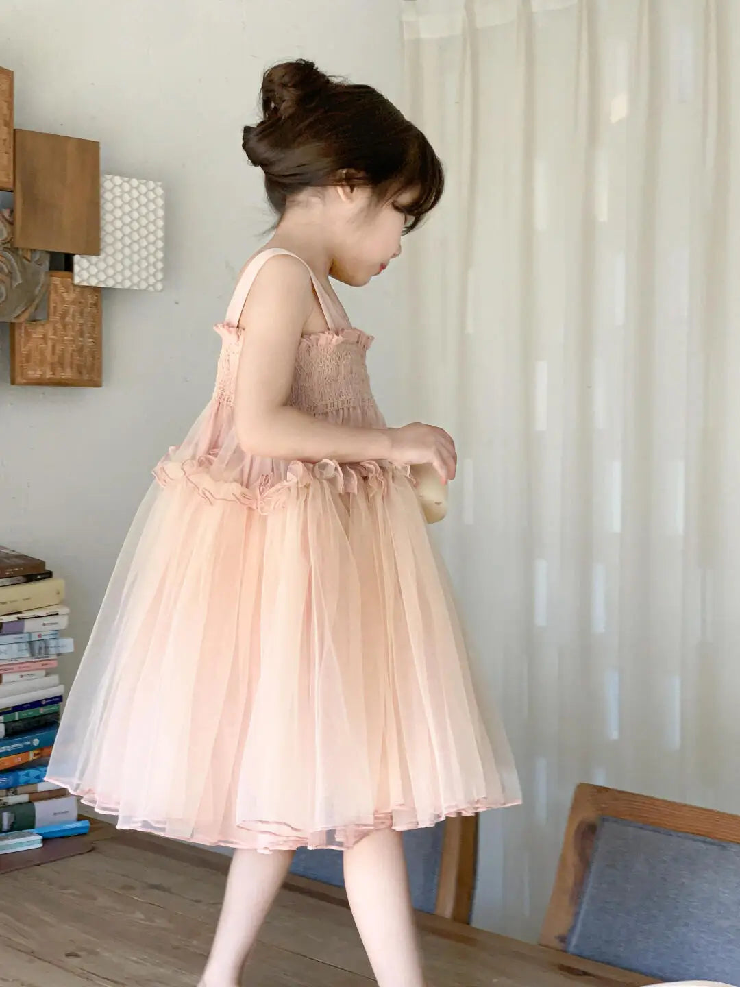 2026 Summer New Pink Princess Dress for Girls Children Fashionable and Sweet Baby Performance Dress