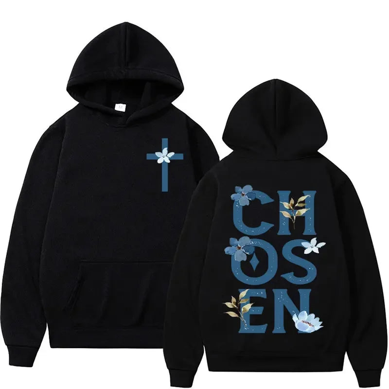 Christian Bible Verse Graphic Fleece Hoodie - Unisex Vintage Style