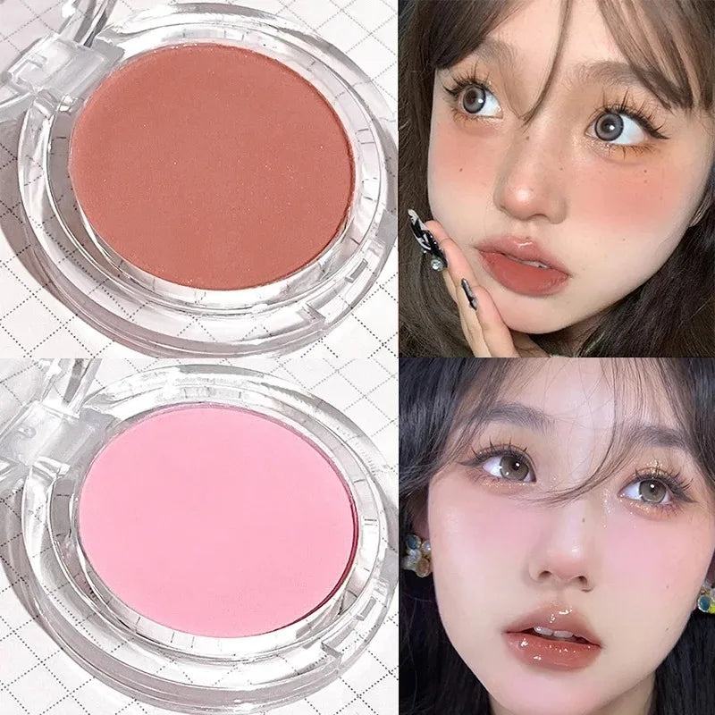 Monochrome Blush Palette Matte Natural Cheek Color Orange Girl Blusher Powder Brightening Facial Contouring Makeup Rouge Powder