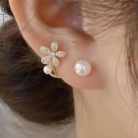 Korean Fashion Zircon Drop Earrings For Women'S Jewelry 2026 Trending New Luxury Women'S'S Geometric Hoop Earrings Pendientes Gifts
