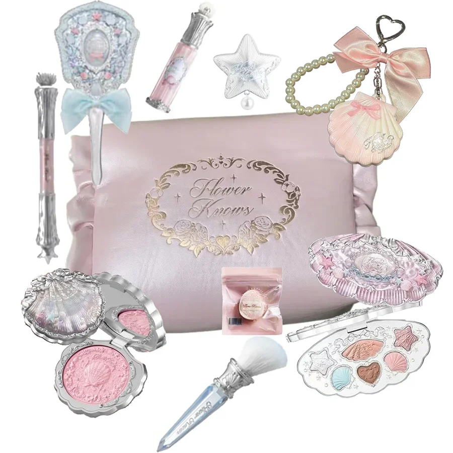 Flowerknows Makeup Set All In Flower Knows Little Angel Highlighter Powder Blush Strawberry Rococo Lip Gloss Perfume Kit