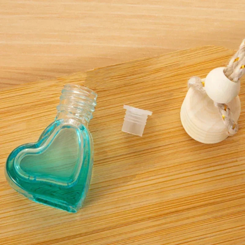 1pcs Perfume Bottle Ornament Hanging Empty Bottle Essential Oil Diffuser Fragrance Air Freshener Scent Car Interior Accessory