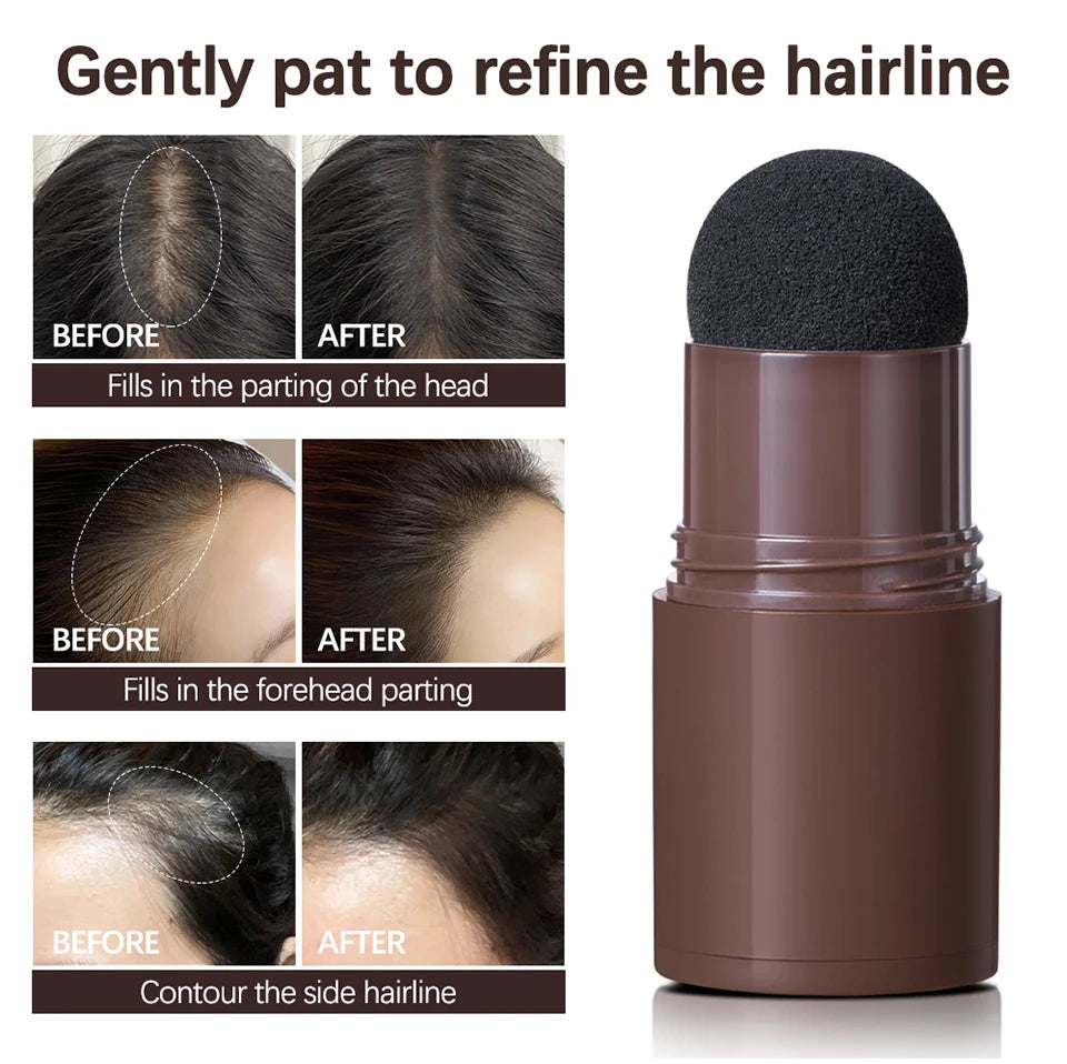 Hairline Shadow Powder Waterproof Sweat-proof Hairline Root Cover Up Filling Hair Natural Black Brown Eyebrows Contour Stick
