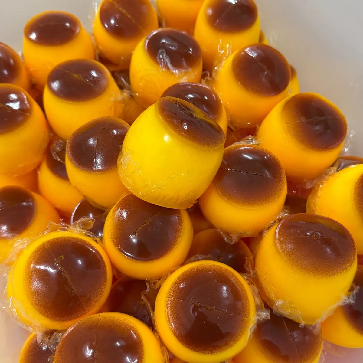 Caramel Pudding Squeezing Toy - Stress Relieving Plastic Squeeze Ball