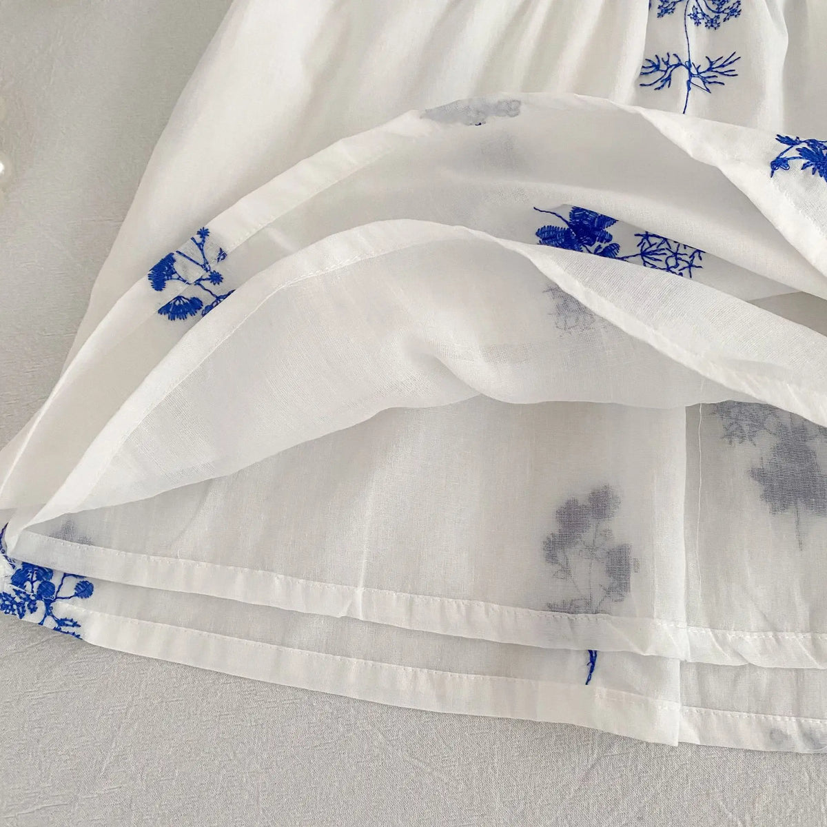 Summer New Style 2-6Y Girl Dress Korean Embroidered Short Sleeve Baby Clothes Children's Dress Girls Retro Sister Dress