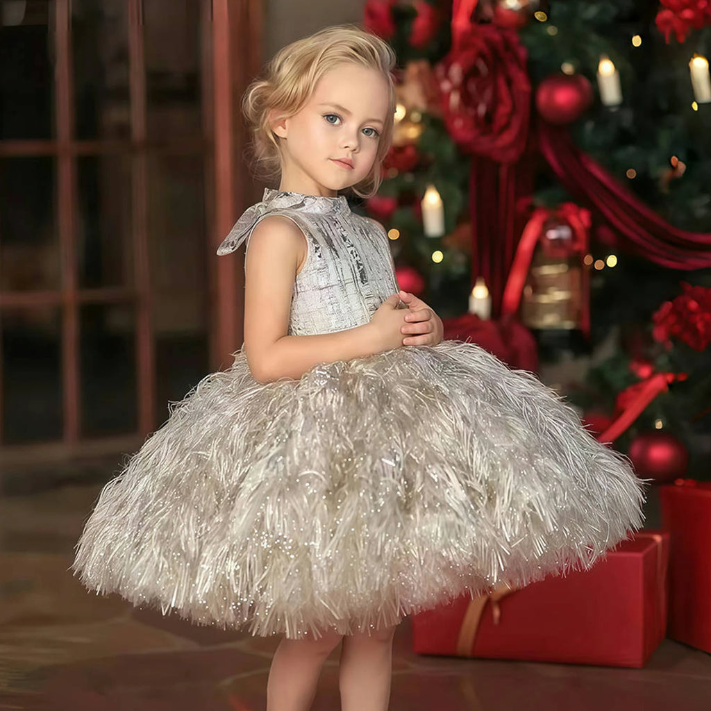 Girls' Birthday Party Princess Dress, Children's Important Holiday Piano Performance Costume, Flower Girl Wedding Dress, Dress