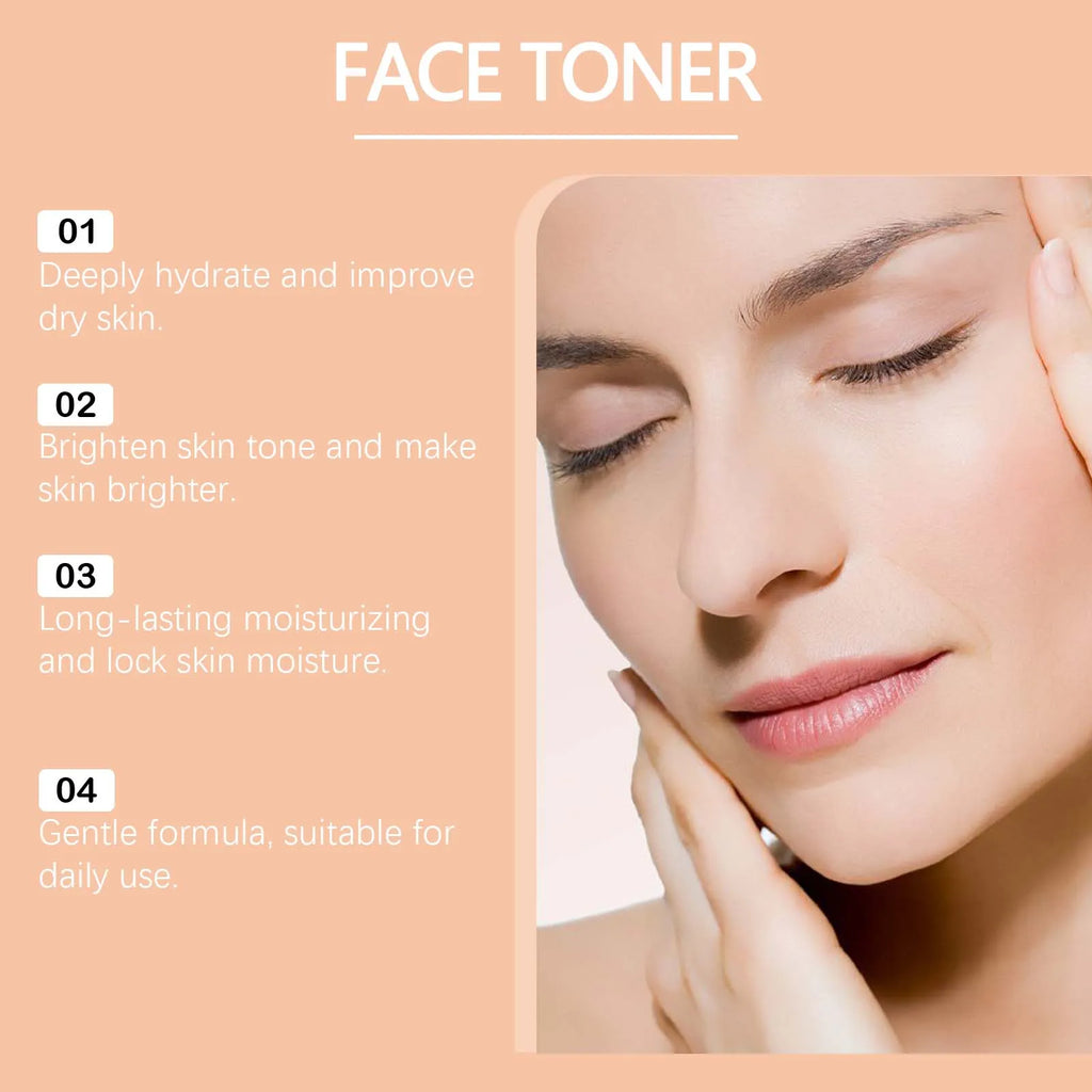 Vitamin C Brightening Toner for Face with Niacinamide Hydrating Facial Toner Dry Sensitive Skin Smooth Radiant Complexion 100ml