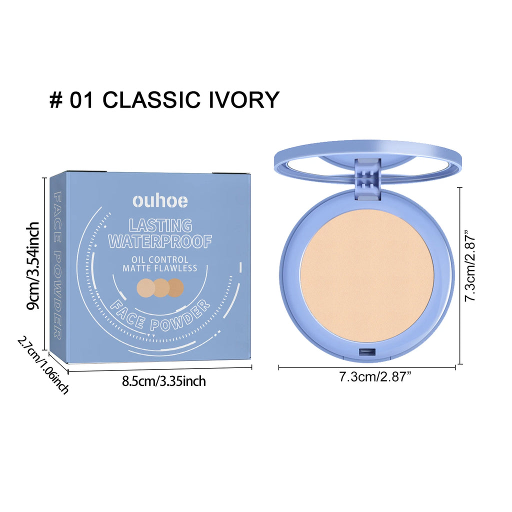 Matte Face Setting Powder Oil Control Waterproof Pore Blurring Makeup Finish Full Coverage Loose Powder For Oily Skin