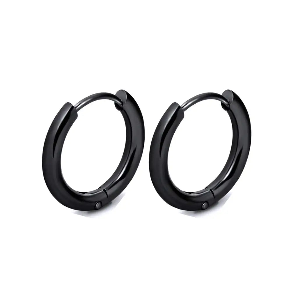 1 Pair Stainless Steel Hoop Earrings Women'S Men Gold Color Small Earrings Girl Jewelry Pendientes Mujer Aretes Cartilage Piercing