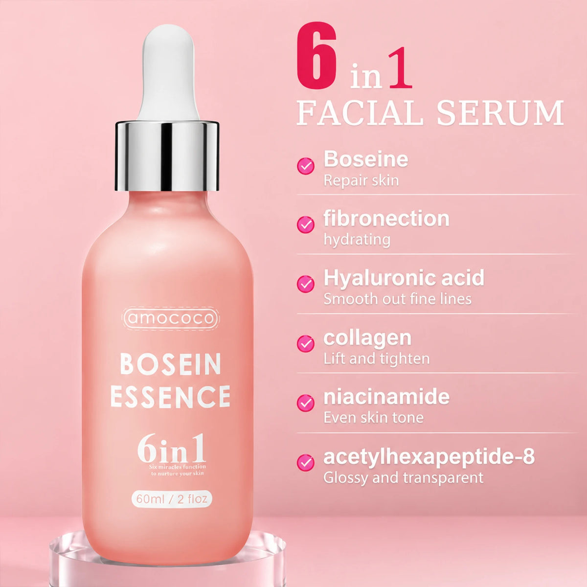 Amococo Bosein Essence Serum 60ml - Moisturizing Face Serum