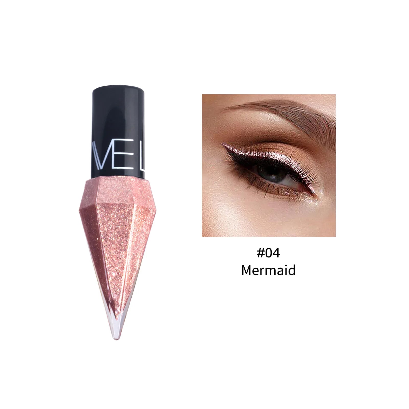 Diamond Sparkling Liquid Eyeliner With Pearlescent Finish Quick Dry Waterproof Smudge Proof For Makeup Enthusiasts