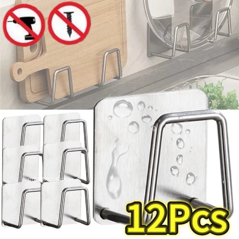 Soporte de esponjas de cocina, estante de acero inoxidable para fregadero, soportes adhesivos, escurridor, ganchos de pared, organizador de almacenamiento de accesorios