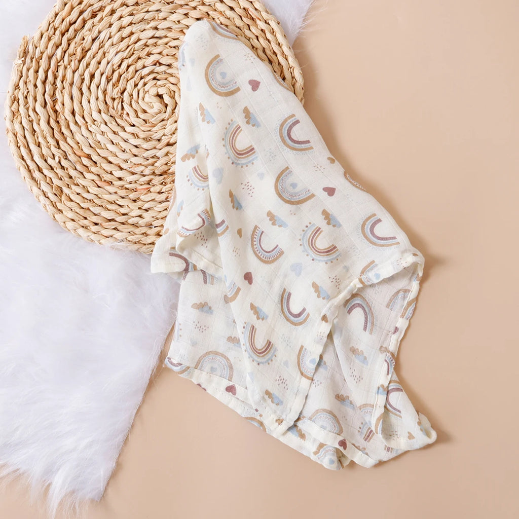 Kangobaby #My Soft Life# New 5pcs Set Multifunctional Baby Muslin Bib Newborn Blanket Breathable Child Scarf 60x60cm