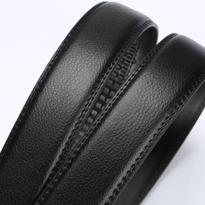 Men's automatic buckle belts No Buckle Belt Brand Belt Men High Quality Male Genuine Strap Jeans Belt 3.5cm belts