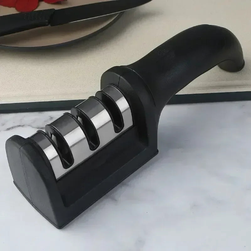 3-Stage Kitchen Knife Sharpener - Multi-Functional Sharpening Tool