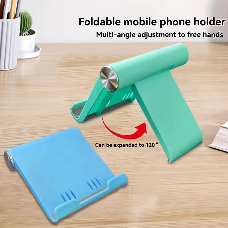 Adjustable Phone Holder Stand Portable Foldable Desktop Phone Support  Universal Cell Phone Stand for iPhone, Samsung