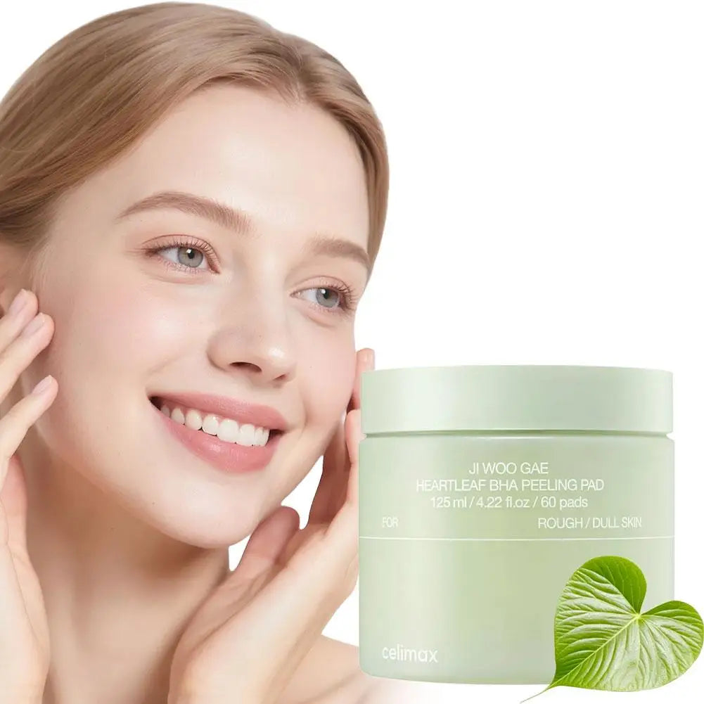Celimax Skincare Set, Heartleaf BHA Peeling Pads, Real Noni Energy Ampoule & Acne Bubble Cleanser for Moisturizing Exfoliating
