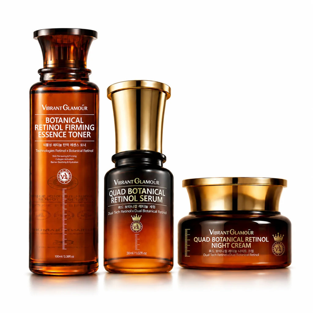 VIBRANT GLAMOUR 2.0 Retinol Toner 3.0 Retinol Serum 3.0 Retinol Cream Anti-Aging Moisturising
