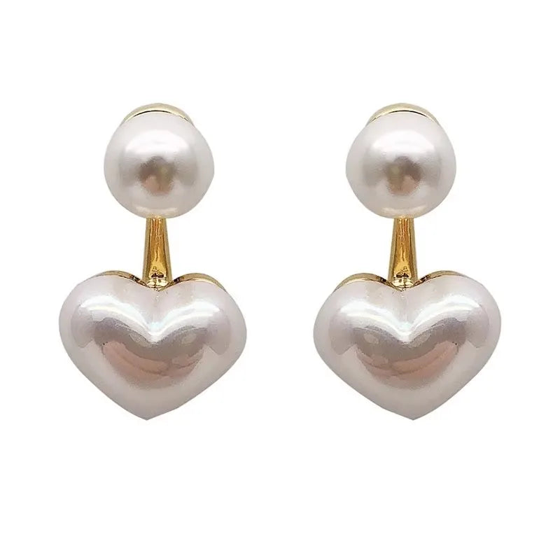 Elegant Pearl Necklace For Women'S Heart Pendant Necklaces Luxury Imitation Pearls Chain Necklaces Korean Jewelry Girls Gifts