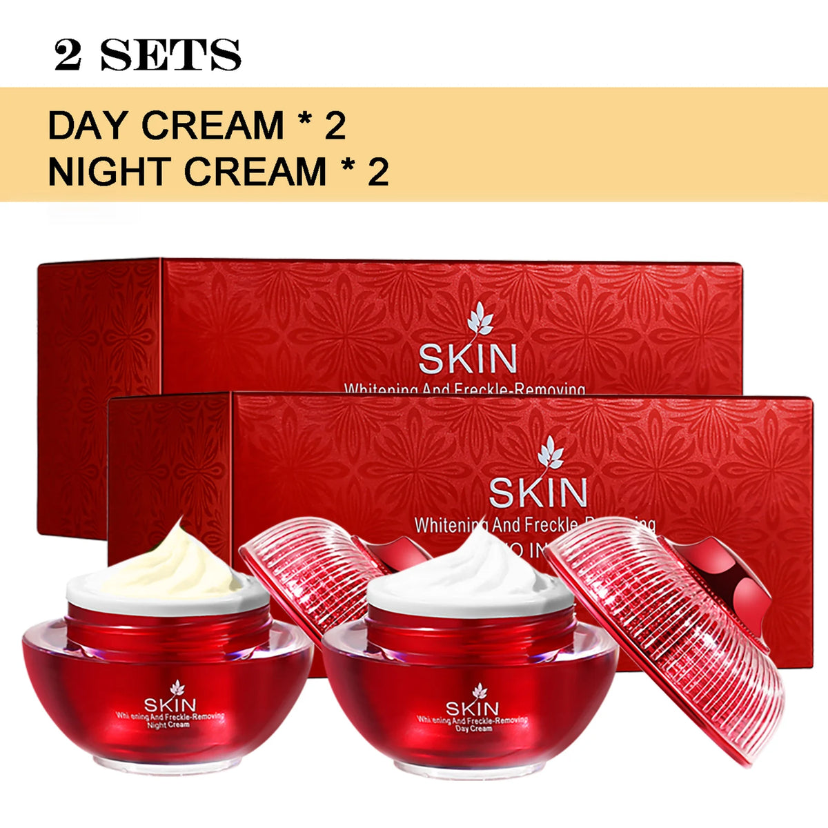AILKE Whitening and Dark Spot Removal Skincare Set - Hyaluronic Acid