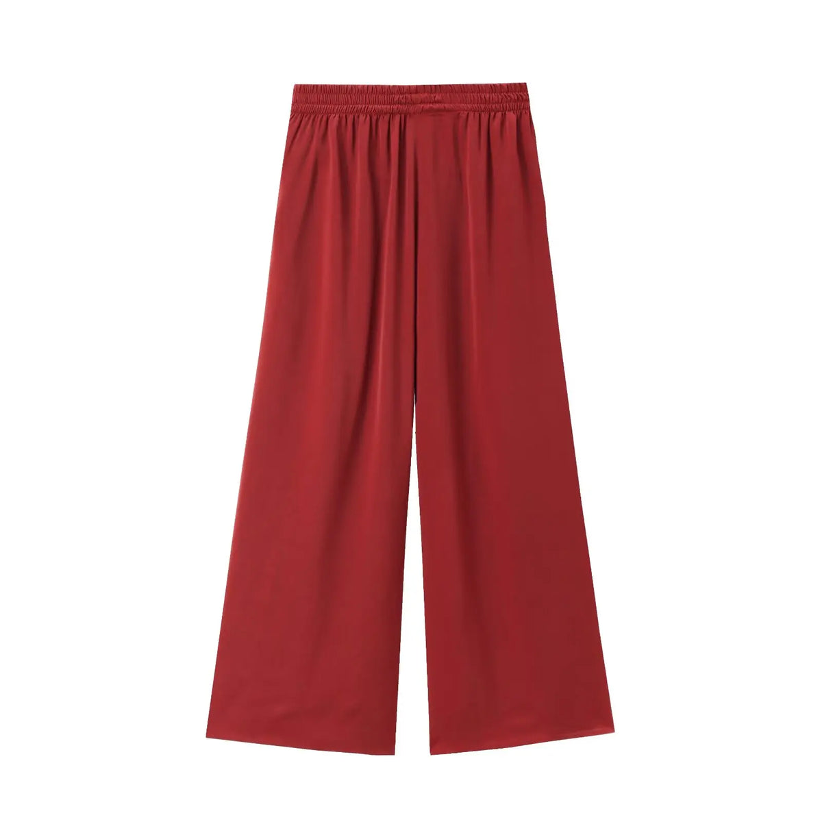 KONDALA Women's Wide Leg Pants - Casual Elastic Waist Trousers Pink
