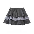 Ballet Style Light Beige Corduroy Puffy Skirt Women Spring Spicy Loose Waist Half Skirt Anti-Light Short Skirt