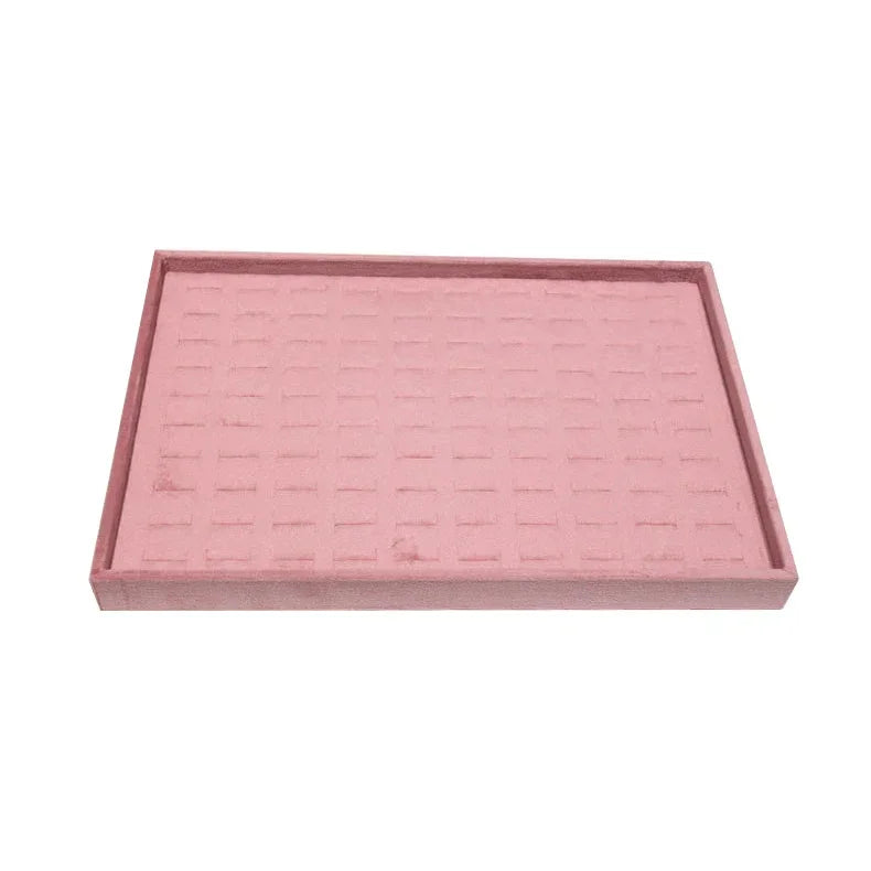 New Velvet Jewelry Tray | Ring Earring Necklace Organizer Case