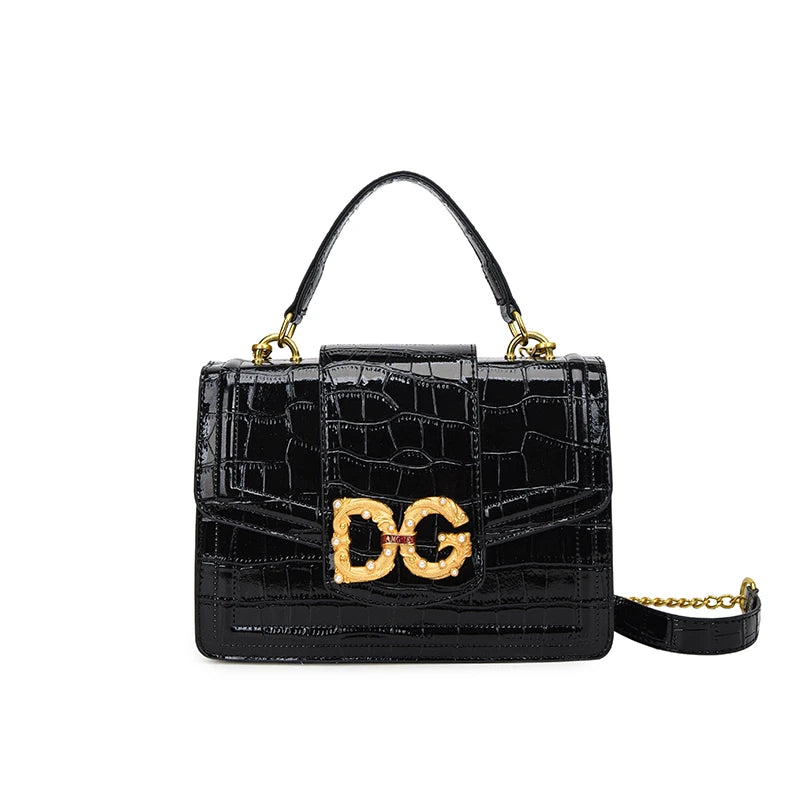 Women's Leather Tote Bag - Elegant Crossbody Shoulder Messenger Bag