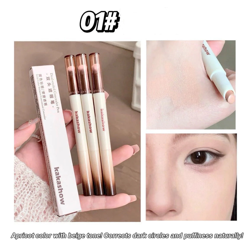 Face Concealer Pen Long Lasting Cover Dark Circles Corrector Contour Concealers Stick High Gloss Brighten Face Cosmetic Makeup