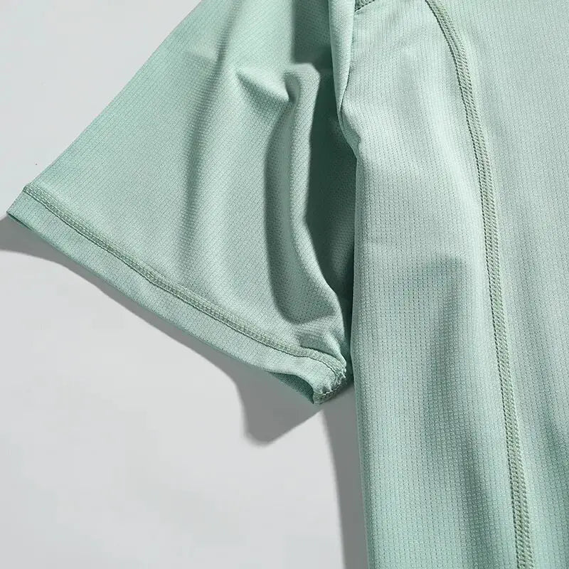 Outdoor Large Order 3D Tailoring Men's Summer 2026 Quick Dry Breathable Sweat Absorbing round Neck Short Sleeve T-Shirt
