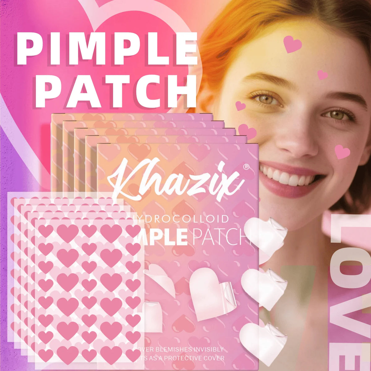 Multi-Color Star Acne Patches - 1260 Count Ultra-Thin Pimple Set