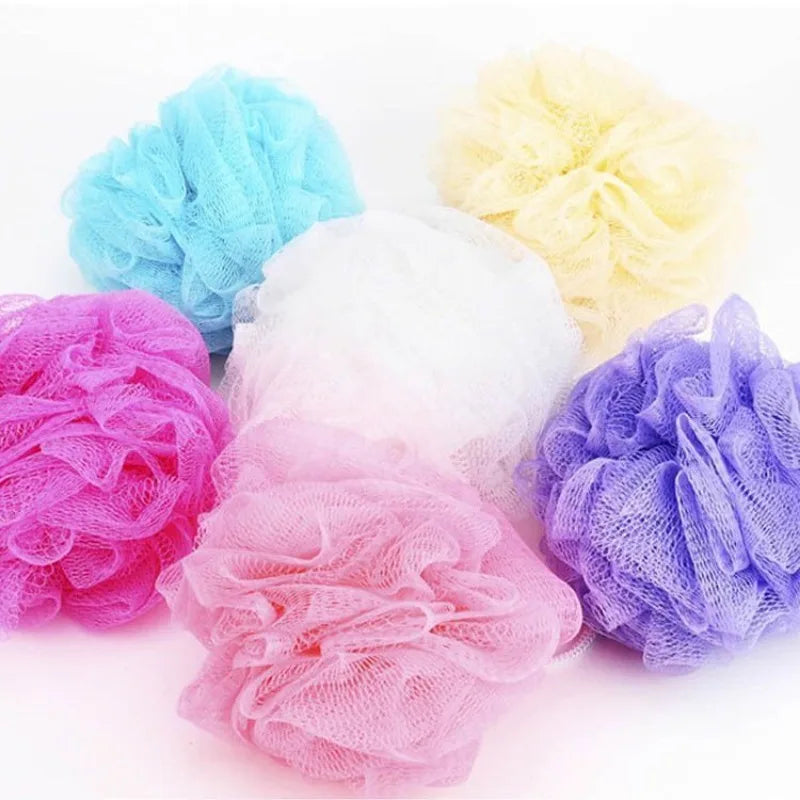 10Pc Color Random Bath Shower Soap Bubble Body Wash Exfoliate Puff Sponge Mesh Net Ball Bath Brushes Random Color