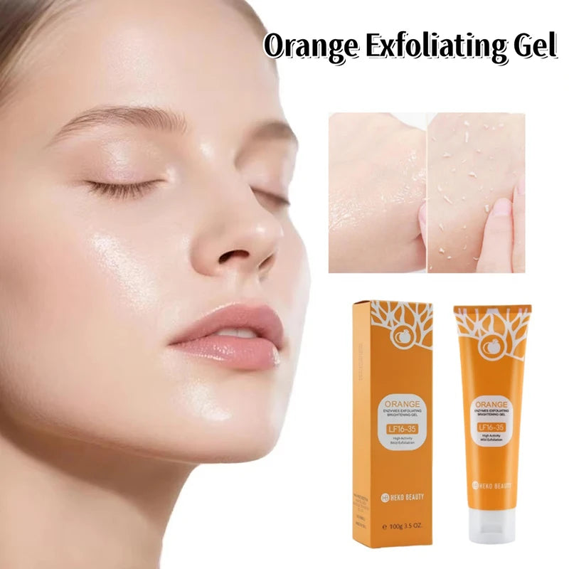 Orange Extract Exfoliating Peeling Gel Niacinamide Vitamin C Gentle Non-irritating Hydrate Nourish Dry Skin Daily Skincare