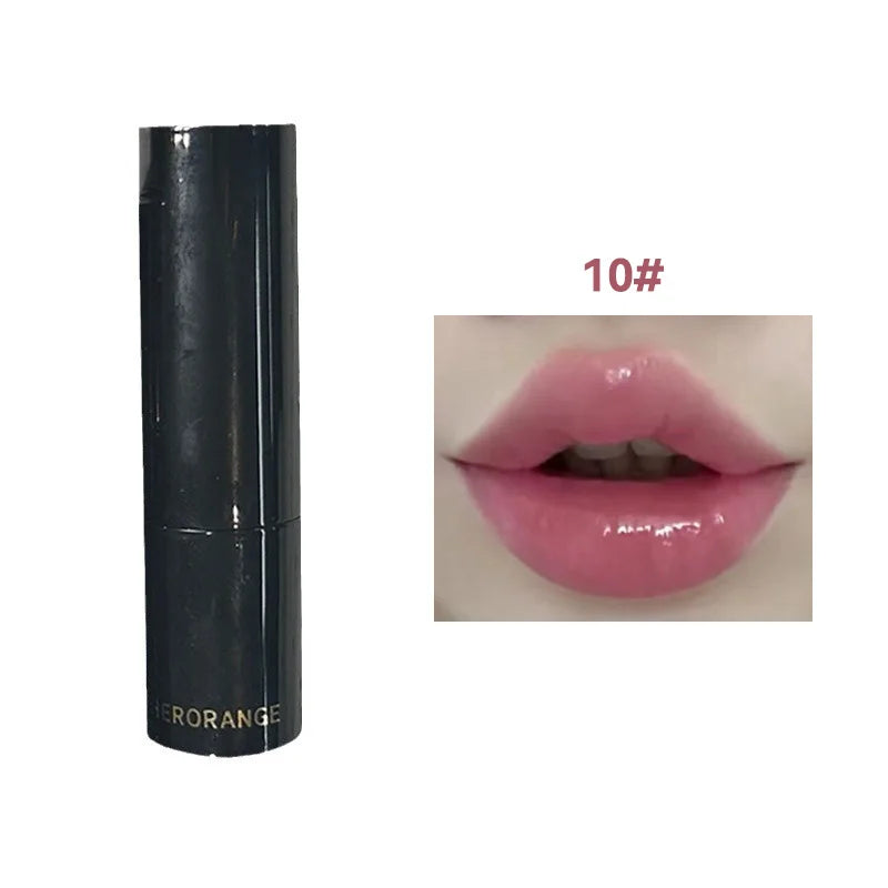 Red Brown Moisturizing Mirror Lipstick - Waterproof Long-Lasting