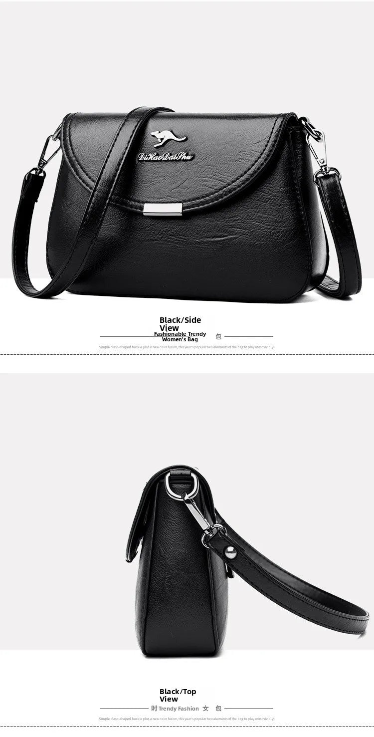 Soft Leather Crossbody Bag Large Capacity Fashionable Women's Shoulder Bag for Middle-Aged Mothers Hot Sale Of The Season New...