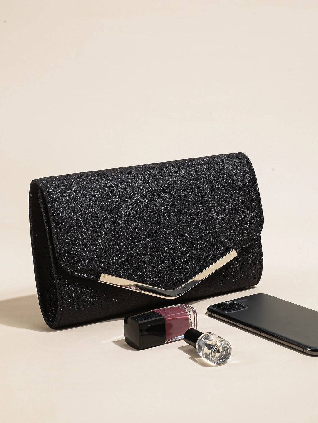 Clutch Purse Evening Bag for Women, Glitter Evening Envelope Handbag With Detachable Chain for Wedding and Party