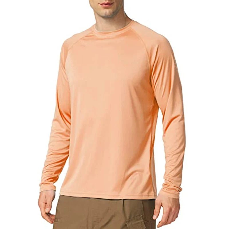 Men's Long Sleeve UPF 50+ Sun Protection Performance T-Shirt
